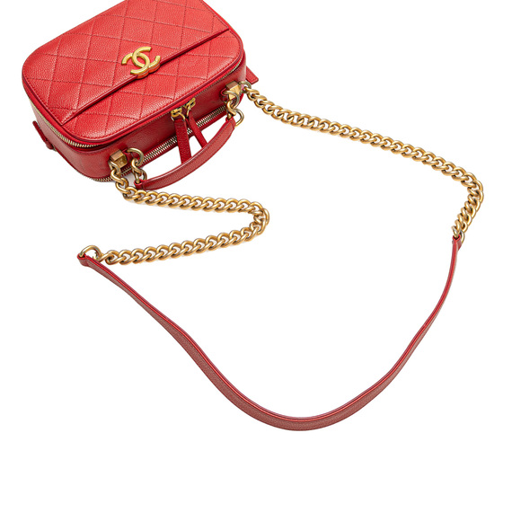 Pre-Loved Chanel Small Quilted Caviar Top Handle Camera Bag - Picture 11 of 12